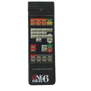 Genuine One For All 6 TV VCR Cable Remote Control URC-4000 Tested Working